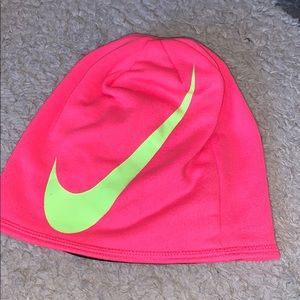 Pink Nike beanie